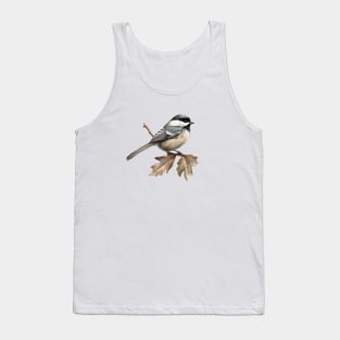 Chickadee Bird Tank Top